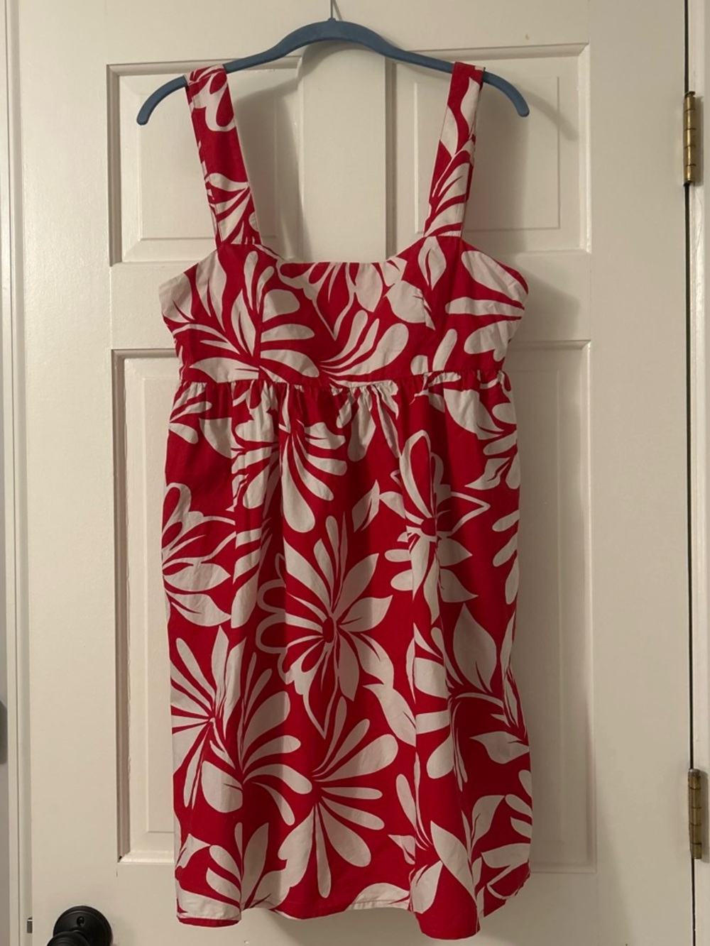 GAP Red and White Floral Mini Dress